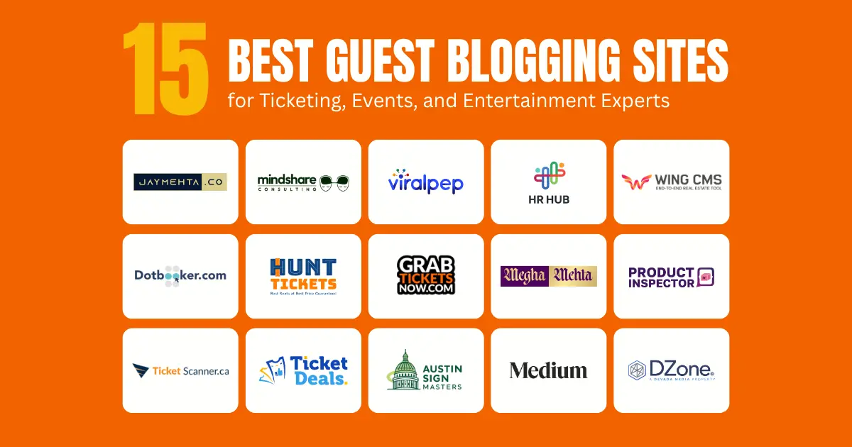 Best Guest Blogging — live event guide illustration