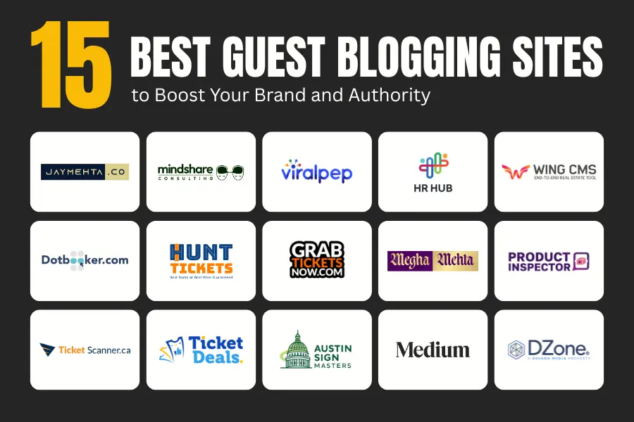 15 Best Guest Blogging Sites for Ticketing, Events, and Entertainment Experts 15 Medium