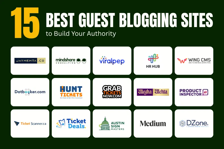 15 Best Guest Blogging Sites for Ticketing, Events, and Entertainment Experts 5 Mindshare Consulting