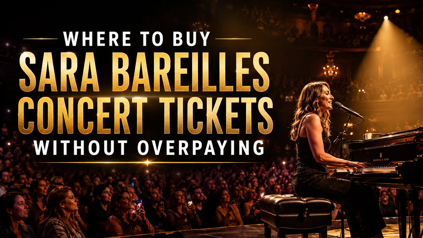 Crowd at a live event — Sara Bareilles concert tickets tips