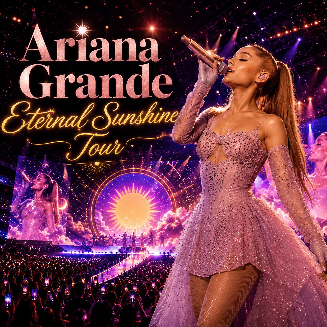 Ariana Grande Eternal Sunshine Tour — live event guide illustration