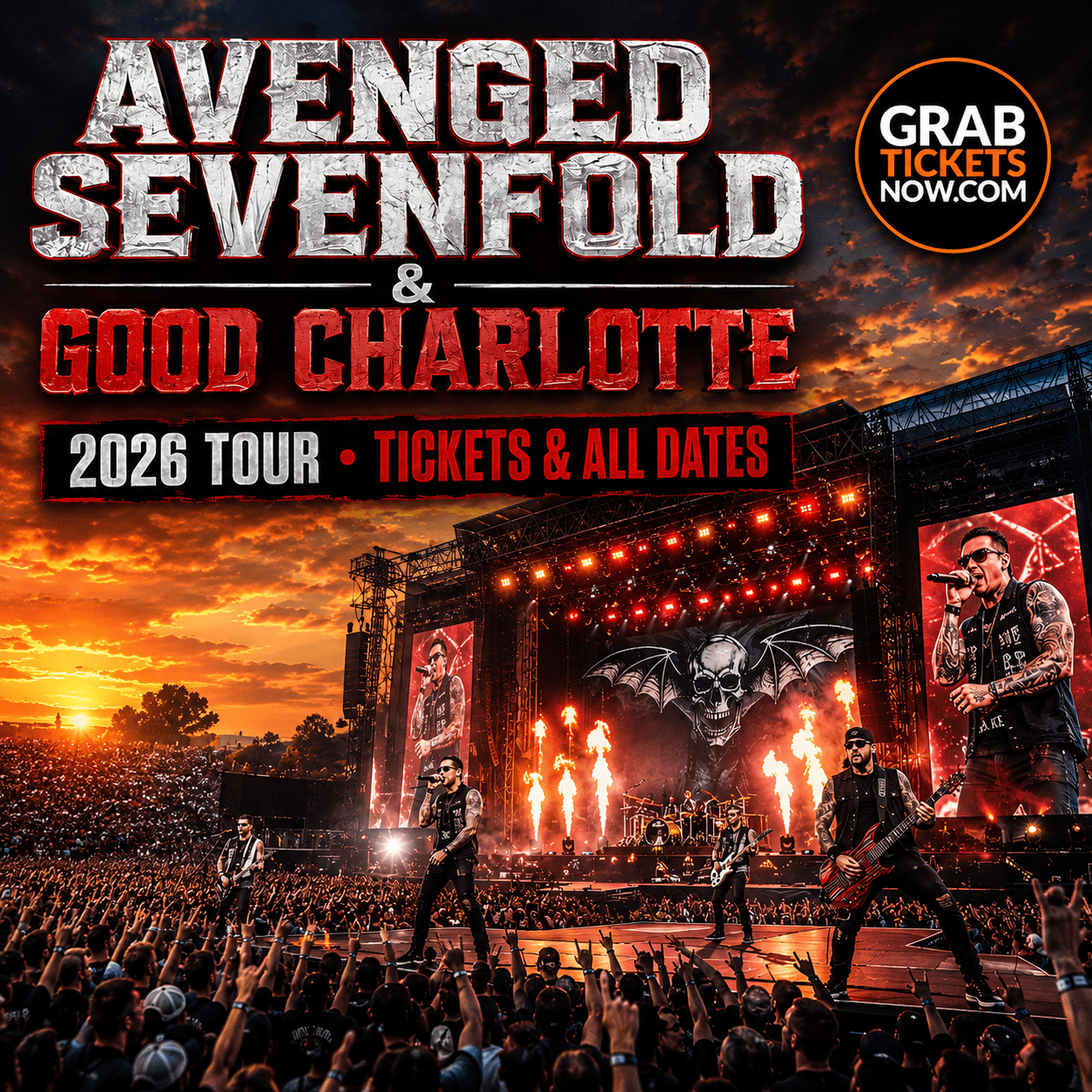 Avenged Sevenfold — live event guide illustration