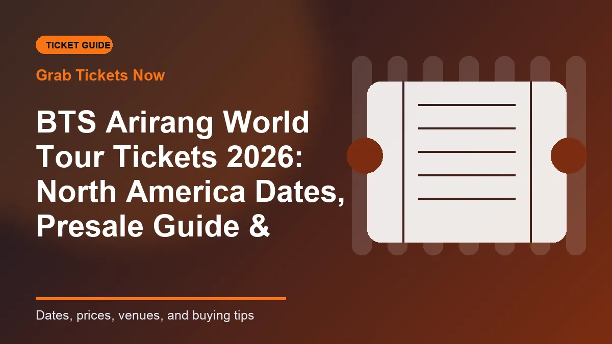 Seating and pricing overview for Bts Arirang World tour tickets