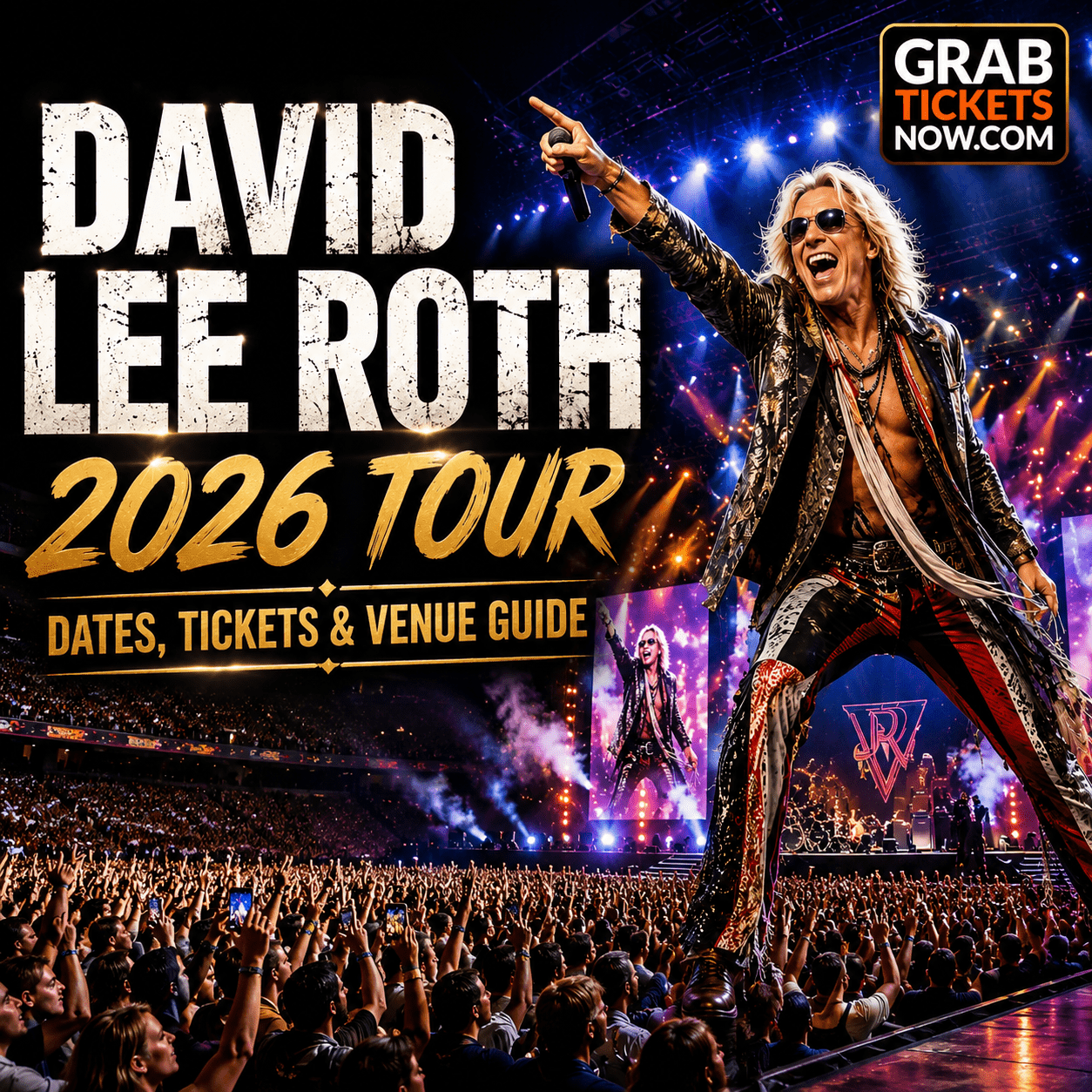 David Lee Roth — live event guide illustration