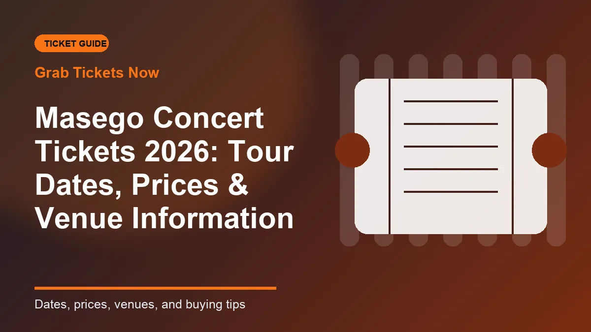 Warren Zeiders Tour Tickets — live event guide illustration