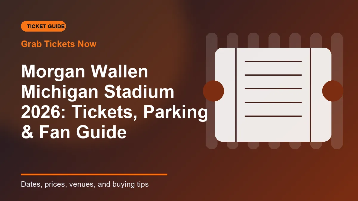 Seating and pricing overview for Morgan Wallen Michigan stadium
