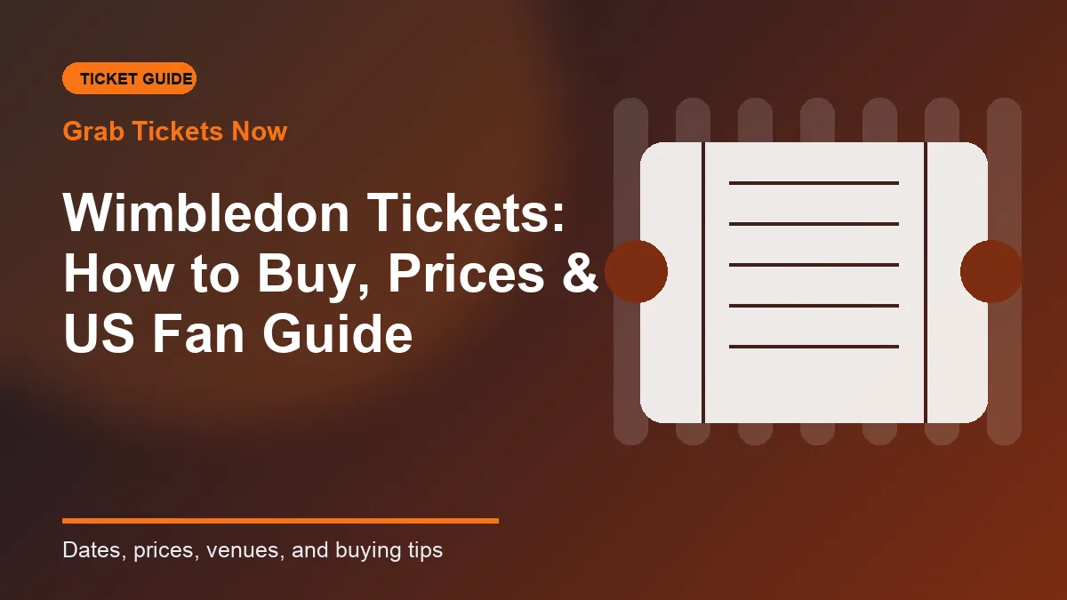 Seating and pricing overview for Wimbledon tickets